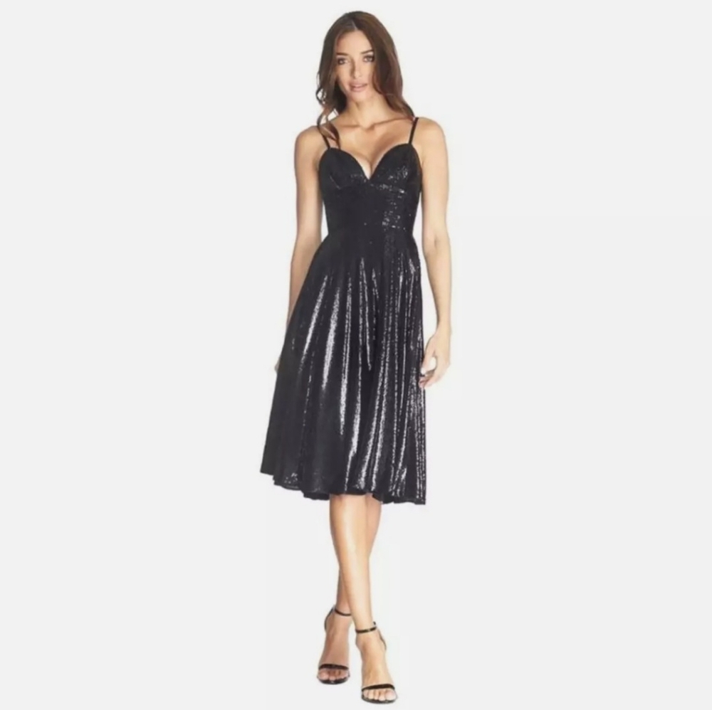 NWT black sequin dress.